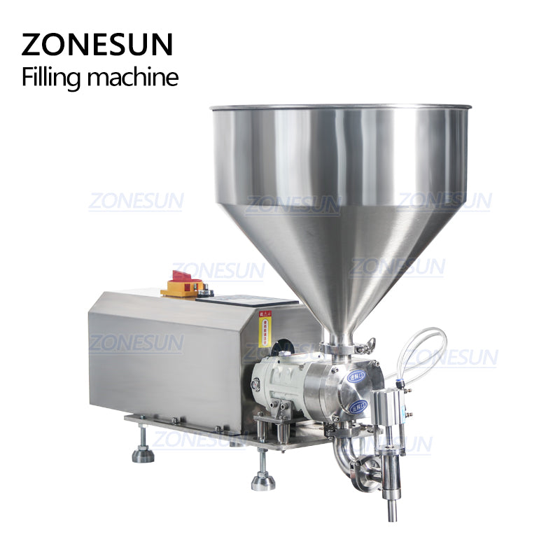 ZONESUN ZS-RPGT900 Semi-Automatic Rotor Pump Paste Liquid Filling Machine