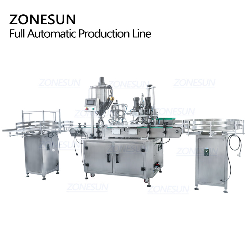 ZONESUN Small Vial Bottle Liquid Filling And Capping  Production Line