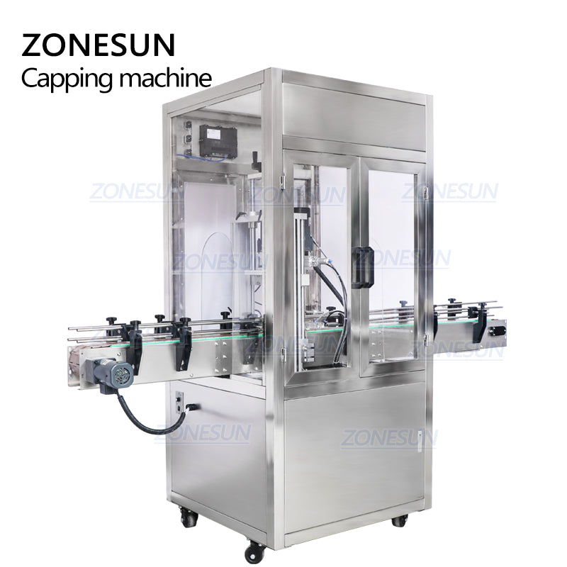 Tappatrice automatica ZONESUN ZS-XG440DC con copertura antipolvere