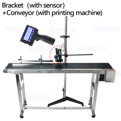 Impresora automática de inyección de tinta ZONESUN con transportador