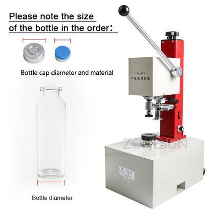 ZONESUN KFJ-1035 10-35mm Oral Liquid Electric Manual Capping Machine