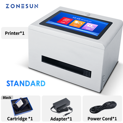 Máquina codificadora de fecha de inyección de tinta de sobremesa ZONESUN ZS-TIP127 