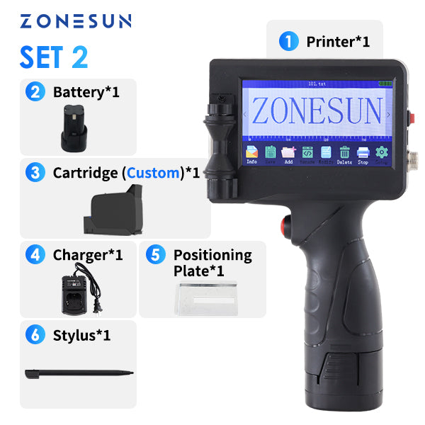 ZONESUN ZS-HIP127 Codificatrice portatile per stampante a getto d'inchiostro