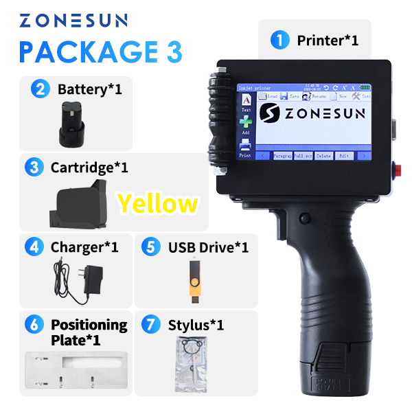 ZONESUN ZS-HIP254 Handheld Multilingual Inkjet Printing Machine