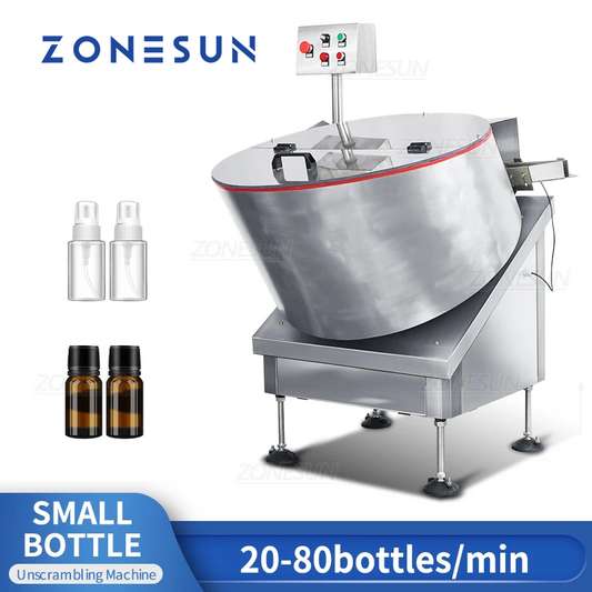 Clasificador de botellas giratorio automático ZONESUN ZS-LP750 para línea de producción 