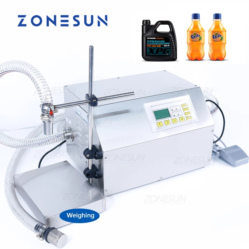 ZONESUN ZS-DP431W 150-35000ml Bomba de diafragma de flujo grande Máquina de llenado de pesaje de líquidos