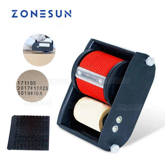 ZONESUN Portable Batch Number Rolling Coding Machine