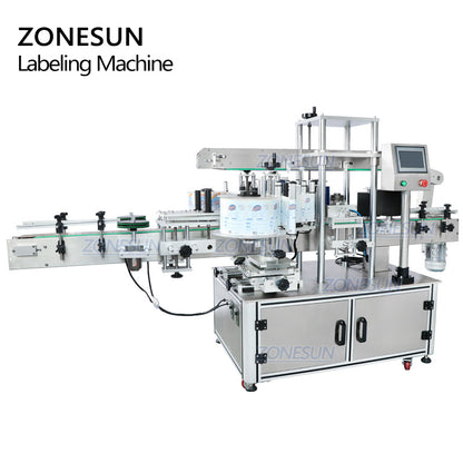 ZONESUN ZS-TB300Z Dual Use Automatic Square Round Double Sides Labeling Machine