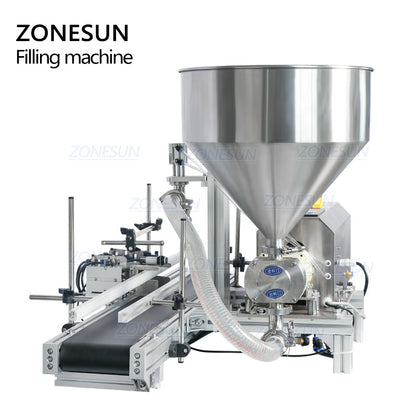 ZONESUN ZS-DTGT900 50-5000ml Tabletop Automatic Rotor Pump Paste Liquid Filling Machine