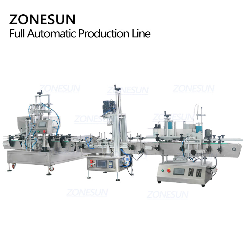 ZONESUN ZS-FAL180C64 Heads Paste Filling Capping And Labeling Machine