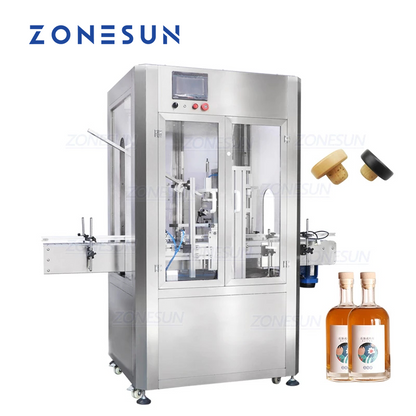 ZONESUN Custom Full Automatic Capping Machine With Dust Cover Capper Press