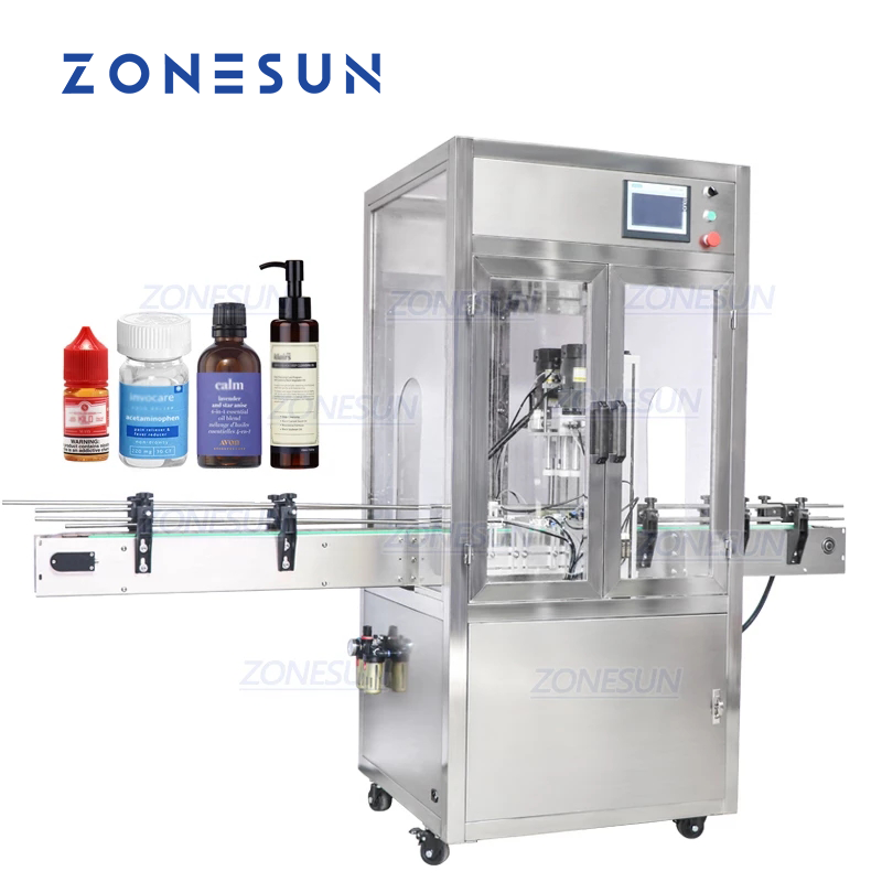 Tappatrice automatica ZONESUN ZS-XG440DC con copertura antipolvere