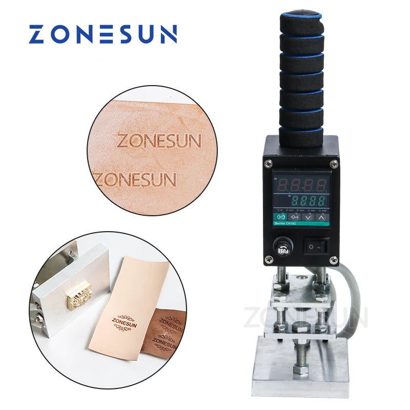 ZONESUN 5x7cm  8x10cm 10x13cm 500W Hand-held Hot Stamping Tool