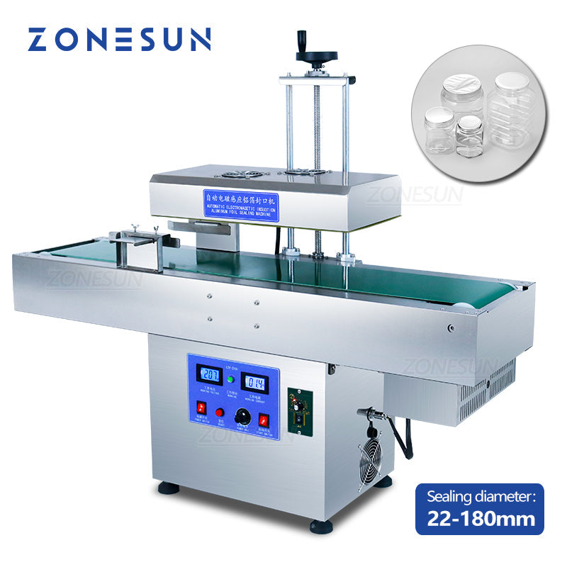 ZONESUN ZS-FK1800 22-180mm Electromagnetic Induction Aluminium Foil Sealing Machine