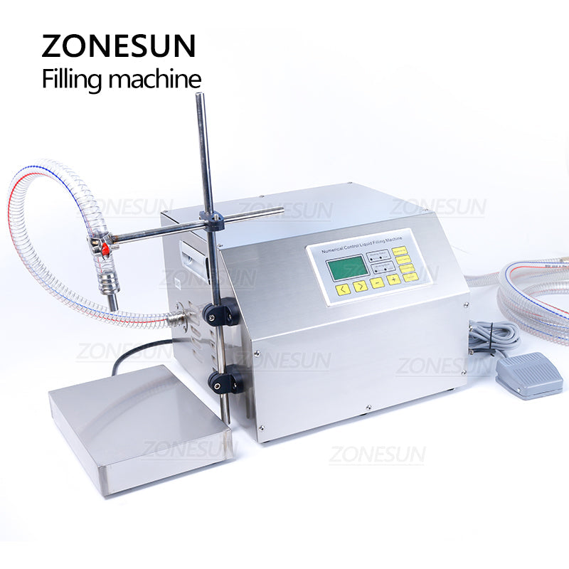 ZONESUN ZS-GP261W 150-18000ml Semi-automatic Gear Pump Liquid Weighing Filling Machine