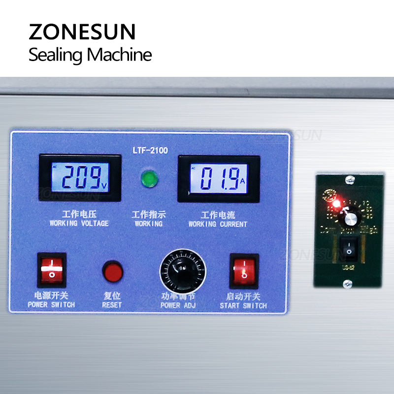 ZONESUN ZS-FK1800 22-180mm Electromagnetic Induction Aluminium Foil Sealing Machine