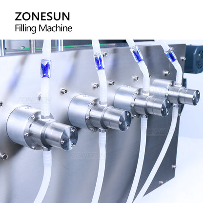 ZONESUN ZS-DTMP4C Desktop 4 Nozzles Magentic Pump Liquid Filling Machine