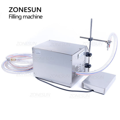 ZONESUN ZS-GP261W 150-18000ml Semi-automatic Gear Pump Liquid Weighing Filling Machine