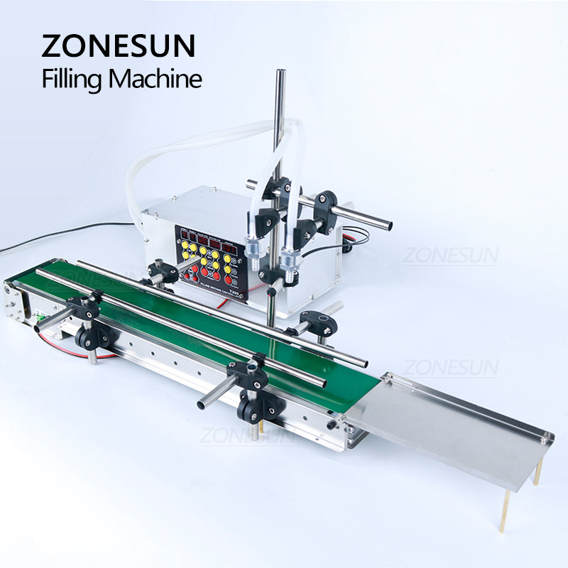 ZONESUN ZS-DPYT200 5-500ml 2 Nozzles Diaphragm Pump Liquid Filling Machine