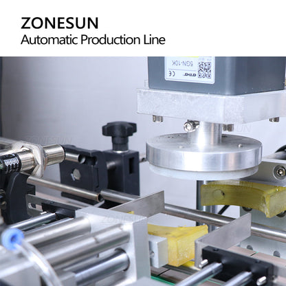 ZONESUN Full Automatic Pneumatic Paste Liquid Filling Capping Round Bottle Labeling Machine