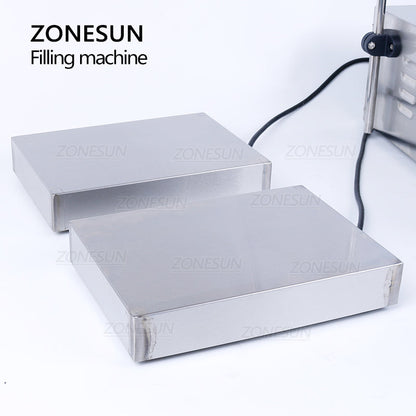 ZONESUN ZS-GP632 50-8000ml 2 Nozzles Gear Pump Liquid Weighing Filling Machine