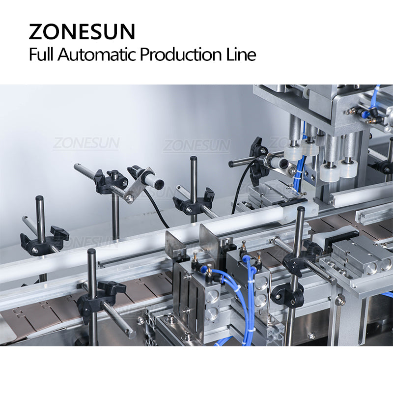 ZONESUN ZS-FAL180D Tabletop Liquid Filling Capping Double Sides Labeling Machine