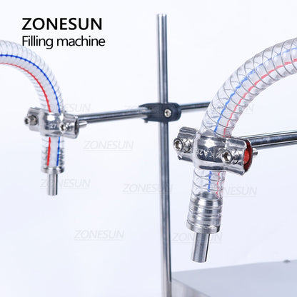 ZONESUN ZS-GP632 50-8000ml 2 Nozzles Gear Pump Liquid Weighing Filling Machine