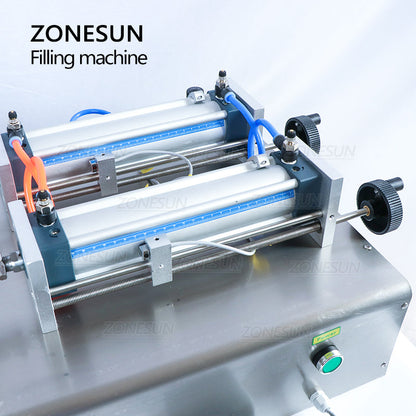 ZONESUN ZS-GY2 Semi-automatic Pneumatic 2 Nozzles Paste Liquid Filling Machine