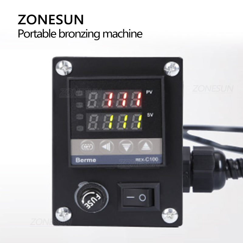 Máquina de estampado de marca ZONESUN, herramienta de bronceado manual 