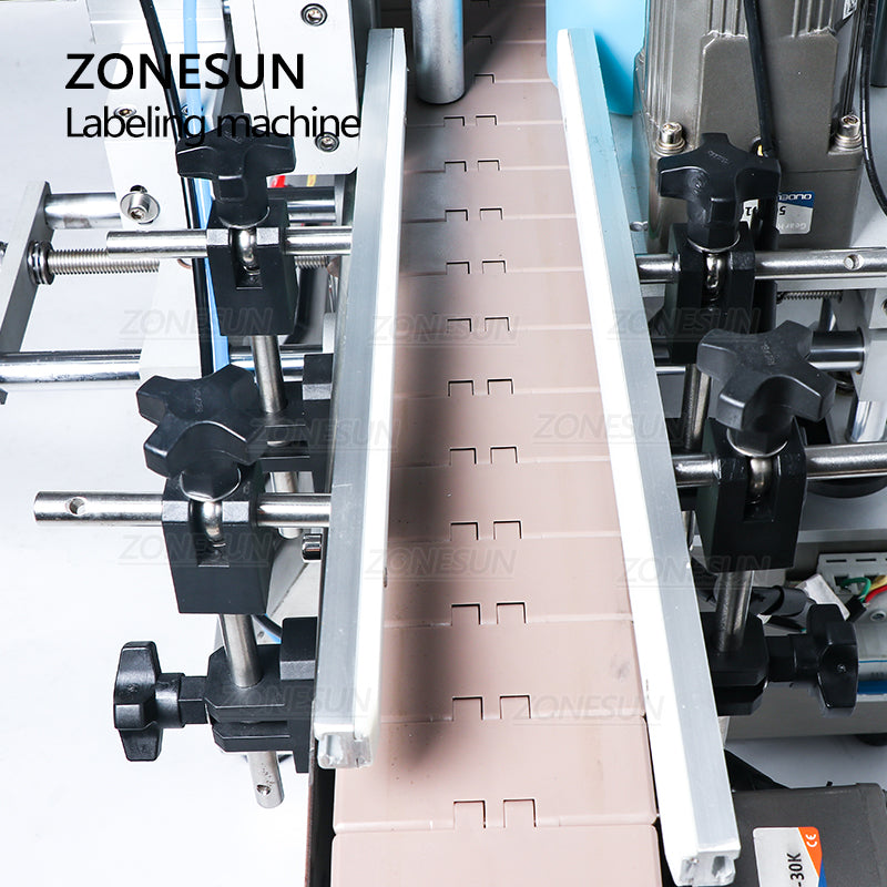 ZONESUN ZS-TB500A Double Sides Round Bottle Positioning and Labeling Machine With Date Coder