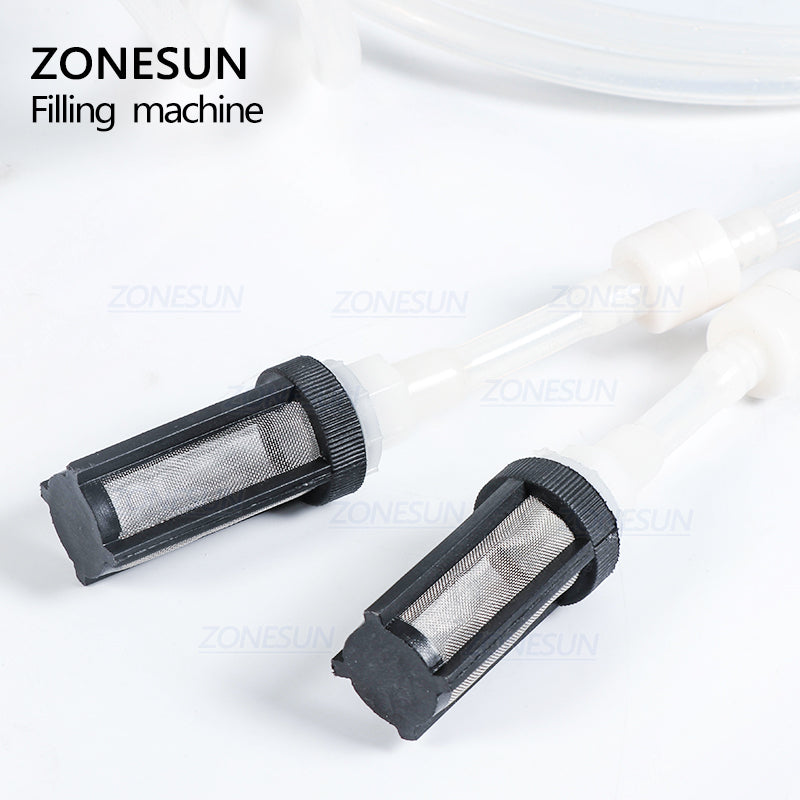 ZONESUN 2 Nozzles Peristaltic Pump Vial Liquid Filling Machine