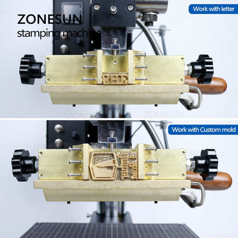 ZONESUN ZS-190 Macchina per stampa a caldo in ottone personalizzata