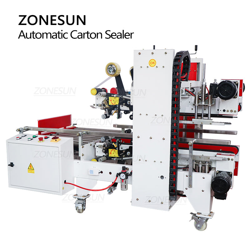 ZONESUN ZS-FK8001 Automatic Four Sides Carton Edge Sealing Machine