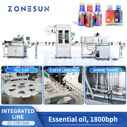 ZONESUN shrink label machine shrink sleeve steam tunnel