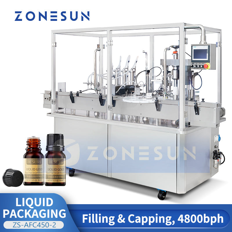 ZONESUN ZS-AFC450-2 Automatic Filling Capping Machine Monoblock