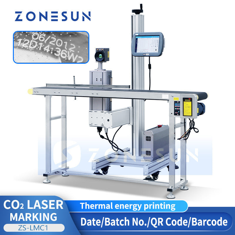 ZONESUN ZS-LMC1 Macchina automatica per la stampa di codici di data laser a CO₂