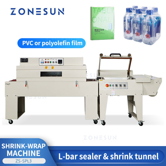 ZONESUN ZS-SPL3 Máquina encogible, cortadora y selladora de barra en L de película de PVC y poliolefina