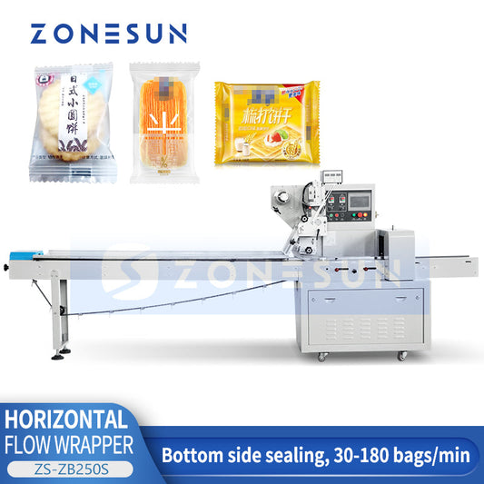 Envolvedora de flujo horizontal ZONESUN ZS-ZB250S 