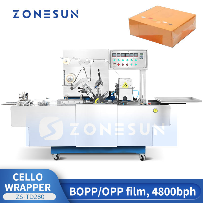 ZONESUN ZS-TD280 Automatic Cellophane Wrapping Machine