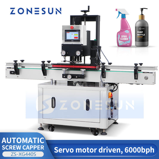 Máquina taponadora automática con servomotor ZONESUN ZS-XG440S