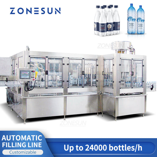 Máquina de llenado de agua potable embotellada PET automática ZONESUN ZS-AFM