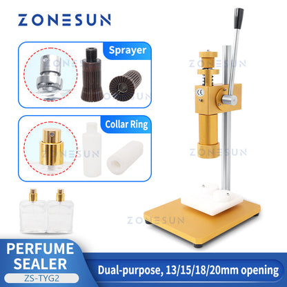 ZONESUN ZS-TYG2 Dual-use Manual Perfume Bottle Capping Machine