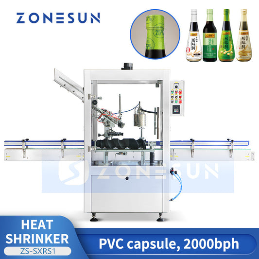 Máquina termorretráctil automática con tapa de cápsula de botella ZONESUN ZS-SXRS1