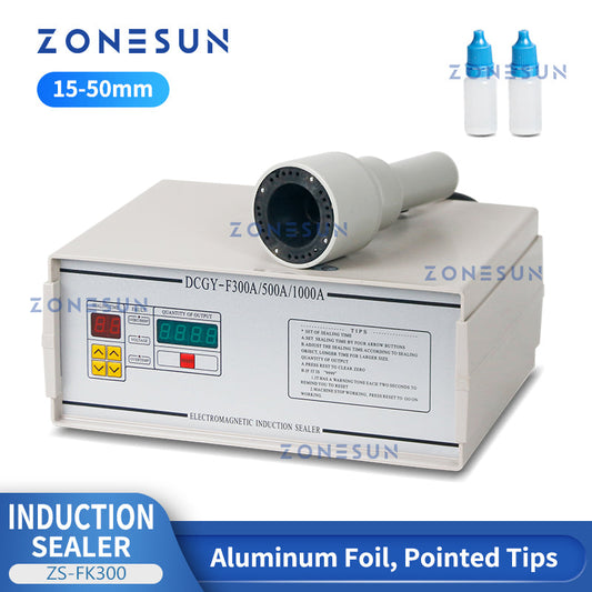 ZONESUN FK-300 Macchina per sigillare a induzione con film in foglio di alluminio da 15-55 mm 