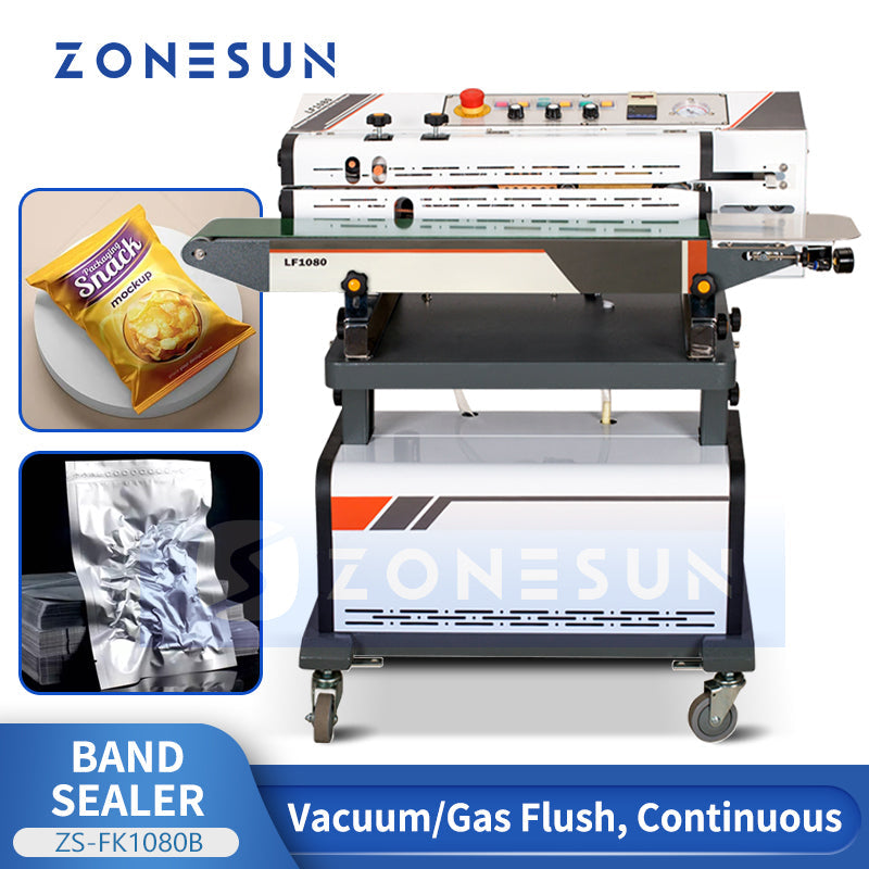 ZONESUN ZS-FK1080B Horizontal Vacuum/Gas Flush Sealing Machine