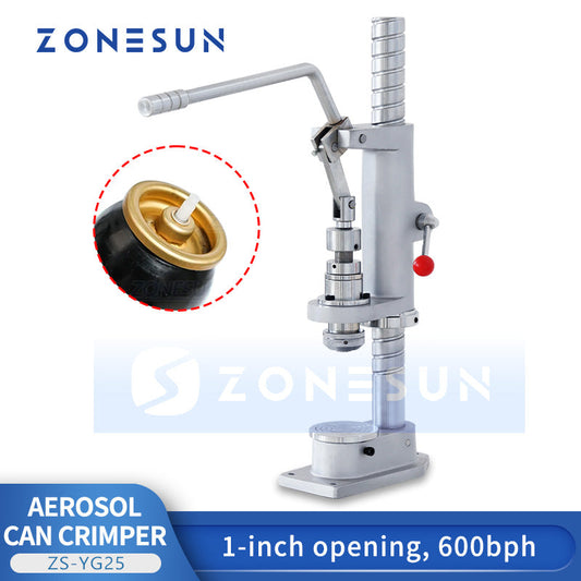 ZONESUN ZS-YG25 Manual Aerosol Can Capping Machine