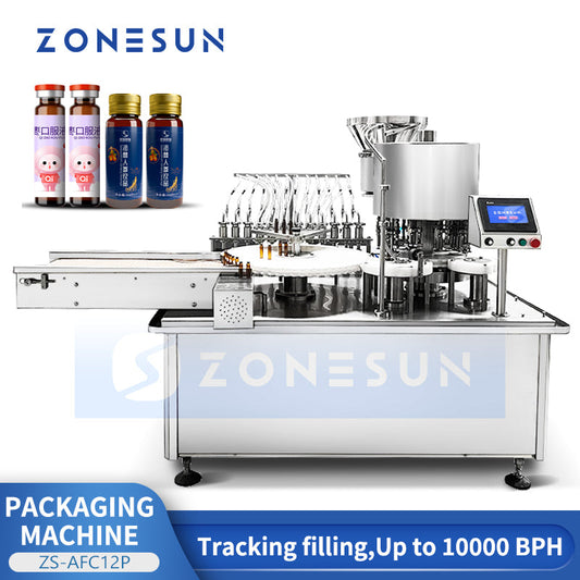 ZONESUN ZS-AFC12P Automatic Oral Bottle Liquid Filling Capping Machine