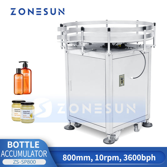 Acumulador automático de botellas ZONESUN ZS-SP800 para línea de producción