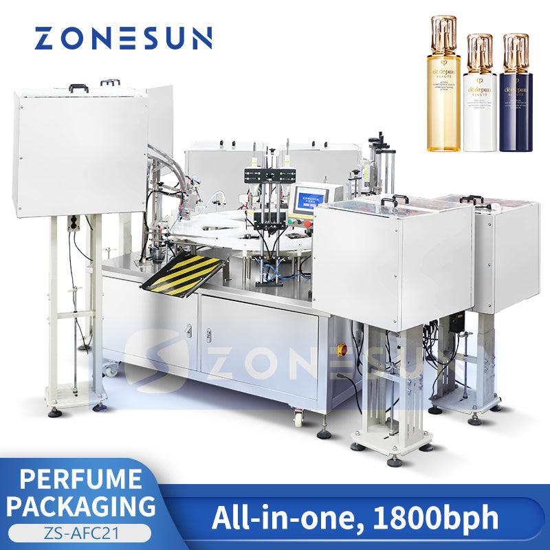 ZONESUN ZS-AFC21 Bomba peristáltica automática de perfume Máquina llenadora y tapadora de líquidos 