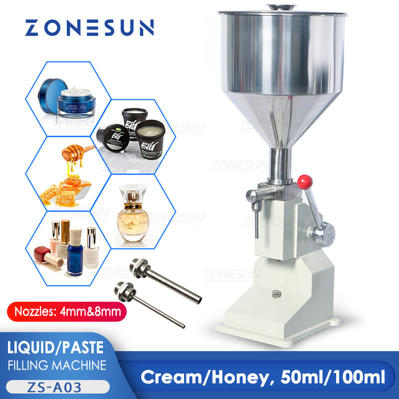 ZONESUN ZS-A03 50/100ML Manual Paste Filling Machine